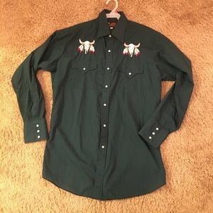 Vintage Plains Western Wear Dress Shirt